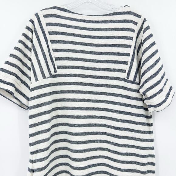 Banana Republic Striped Shift Dress Short Sleeve Pockets Casual Womens Size Med - Picture 9 of 12